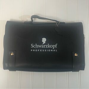 Schwarzkopf Professional Black Pleather Hairdressing Bag Case